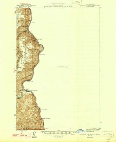 United States Geological Survey Limekiln Rapids, ID-WA (1946, 62500-Scale) digital map