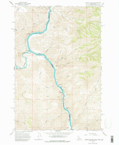 United States Geological Survey Limekiln Rapids, ID-WA (1968, 24000-Scale) digital map
