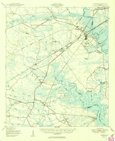 United States Geological Survey Limerick, GA (1950, 62500-Scale) digital map