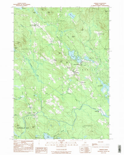 United States Geological Survey Limerick, ME (1983, 24000-Scale) digital map