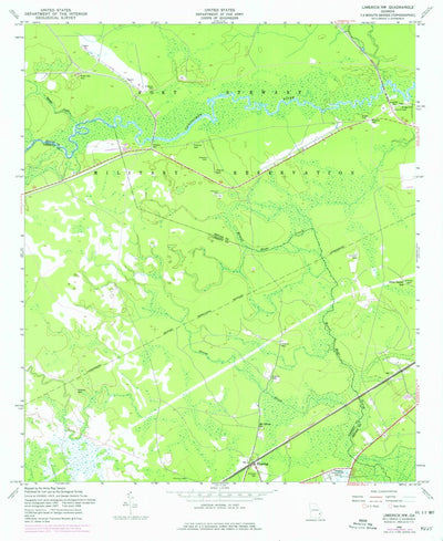 United States Geological Survey Limerick NW, GA (1958, 24000-Scale) digital map