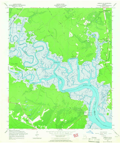 United States Geological Survey Limerick SE, GA (1958, 24000-Scale) digital map