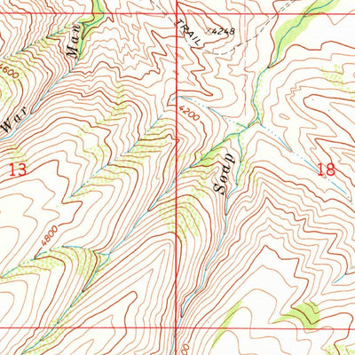 United States Geological Survey Limestone Canyon, MT (1969, 24000-Scale) digital map