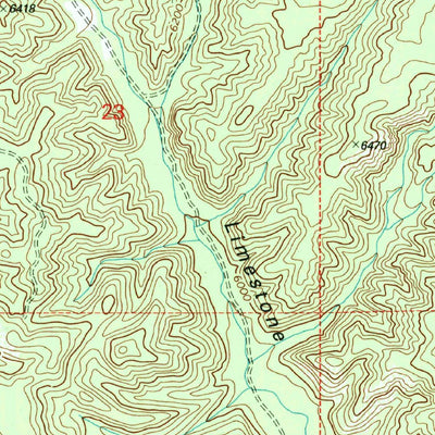 United States Geological Survey Limestone Canyon North, AZ (1998, 24000-Scale) digital map