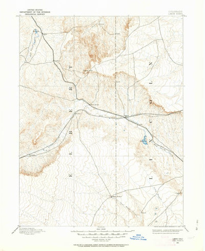 United States Geological Survey Limon, CO (1891, 125000-Scale) digital map