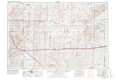 United States Geological Survey Limon, CO-KS (1954, 250000-Scale) digital map