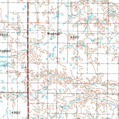 United States Geological Survey Limon, CO-KS (1954, 250000-Scale) digital map