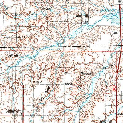 United States Geological Survey Limon, CO-KS (1954, 250000-Scale) digital map
