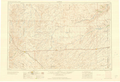 United States Geological Survey Limon, CO-KS (1958, 250000-Scale) digital map