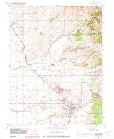 United States Geological Survey Lincoln, CA (1953, 24000-Scale) digital map