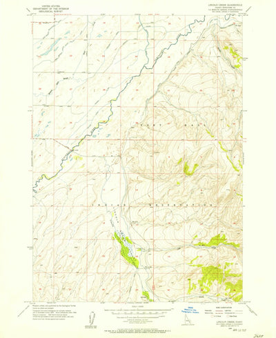 United States Geological Survey Lincoln Creek, ID (1955, 24000-Scale) digital map
