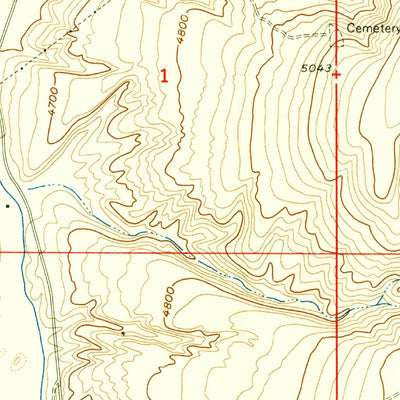 United States Geological Survey Lincoln Creek, ID (1955, 24000-Scale) digital map