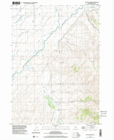 United States Geological Survey Lincoln Creek, ID (1998, 24000-Scale) digital map