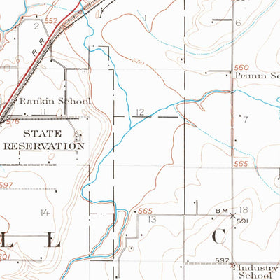 United States Geological Survey Lincoln, IL (1911, 62500-Scale) digital map