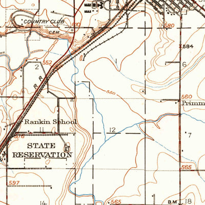 United States Geological Survey Lincoln, IL (1913, 62500-Scale) digital map