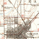 United States Geological Survey Lincoln, IL (1913, 62500-Scale) digital map