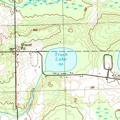 United States Geological Survey Lincoln, MI (1989, 24000-Scale) digital map
