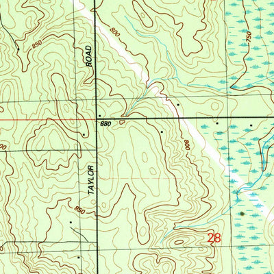 United States Geological Survey Lincoln, MI (1989, 24000-Scale) digital map