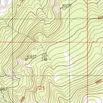 United States Geological Survey Lincoln Mountain, MT (1988, 24000-Scale) digital map