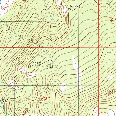 United States Geological Survey Lincoln Mountain, MT (1988, 24000-Scale) digital map