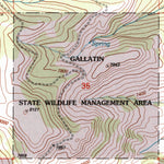 United States Geological Survey Lincoln Mountain, MT (2000, 24000-Scale) digital map