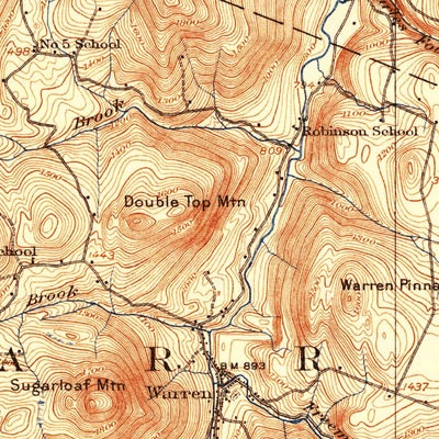 United States Geological Survey Lincoln Mountain, VT (1921, 62500-Scale) digital map