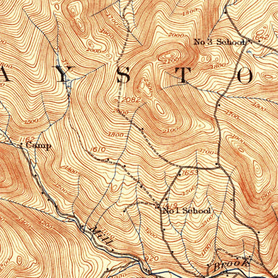 United States Geological Survey Lincoln Mountain, VT (1921, 62500-Scale) digital map