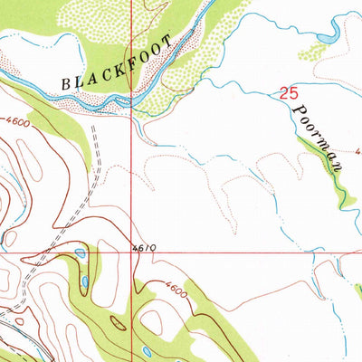 United States Geological Survey Lincoln, MT (1968, 24000-Scale) digital map
