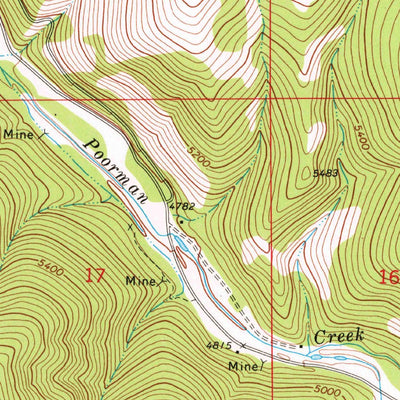 United States Geological Survey Lincoln, MT (1968, 24000-Scale) digital map