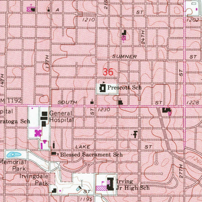 United States Geological Survey Lincoln, NE (1964, 24000-Scale) digital map