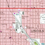 United States Geological Survey Lincoln, NE (1964, 24000-Scale) digital map
