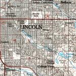 United States Geological Survey Lincoln, NE (1986, 100000-Scale) digital map