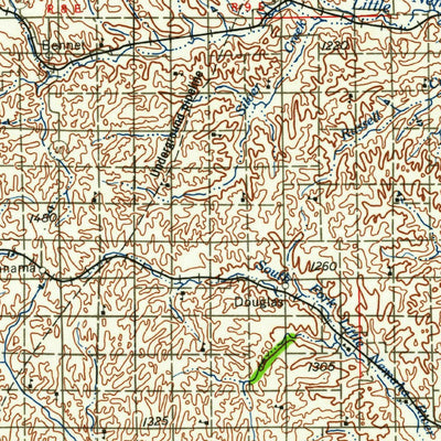 United States Geological Survey Lincoln, NE-KS (1958, 250000-Scale) digital map