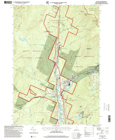 United States Geological Survey Lincoln, NH (1995, 24000-Scale) digital map