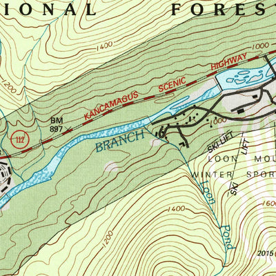 United States Geological Survey Lincoln, NH (1995, 24000-Scale) digital map