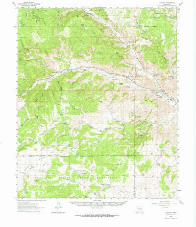 United States Geological Survey Lincoln, NM (1961, 62500-Scale) digital map