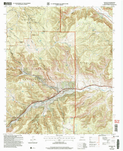 United States Geological Survey Lincoln, NM (2004, 24000-Scale) digital map