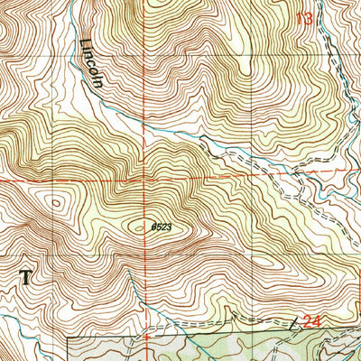 United States Geological Survey Lincoln, NM (2004, 24000-Scale) digital map