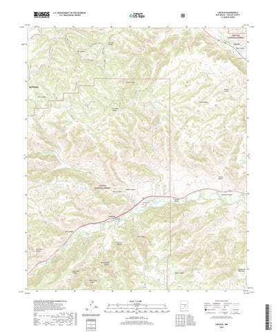 United States Geological Survey Lincoln, NM (2020, 24000-Scale) digital map