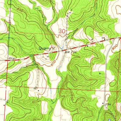 United States Geological Survey Lincoln NW, MO (1961, 24000-Scale) digital map