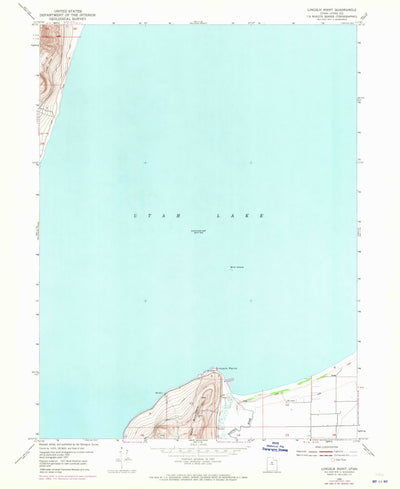 United States Geological Survey Lincoln Point, UT (1950, 24000-Scale) digital map