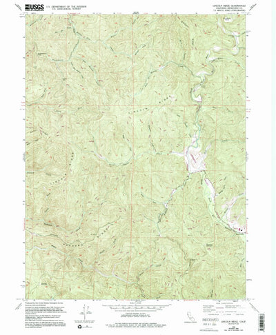 United States Geological Survey Lincoln Ridge, CA (1966, 24000-Scale) digital map