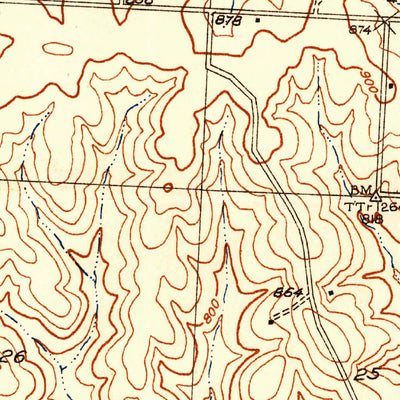 United States Geological Survey Lincoln SE, MO (1936, 24000-Scale) digital map