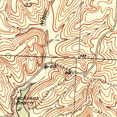 United States Geological Survey Lincoln SE, MO (1936, 24000-Scale) digital map