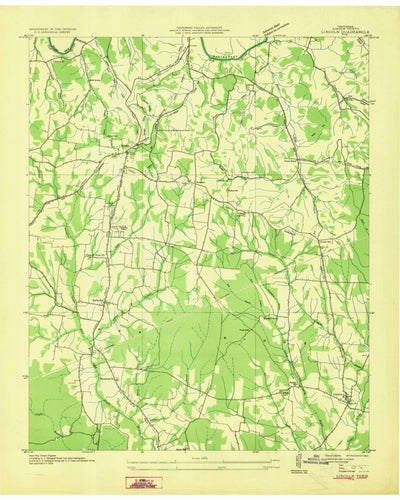 United States Geological Survey Lincoln, TN (1936, 24000-Scale) digital map