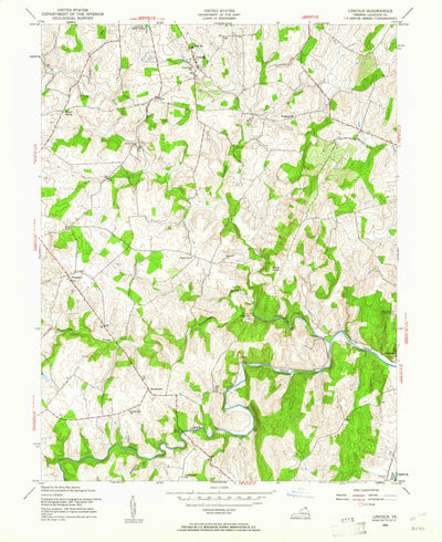 United States Geological Survey Lincoln, VA (1952, 24000-Scale) digital map