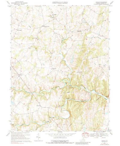 United States Geological Survey Lincoln, VA (1970, 24000-Scale) digital map