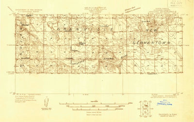 United States Geological Survey Lincoln Valley, ND (1927, 48000-Scale) digital map