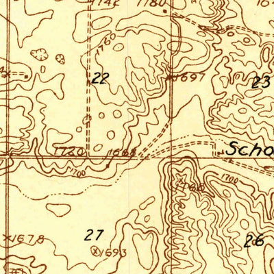 United States Geological Survey Lincoln Valley, ND (1927, 48000-Scale) digital map