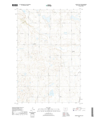 United States Geological Survey Lincoln Valley NW, ND (2020, 24000-Scale) digital map